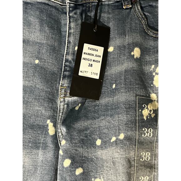 Si Tu Veux Warren Jean Indigo Wash Size 38 - Picture 3 of 4